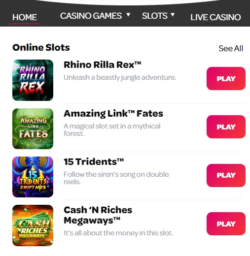 casino games